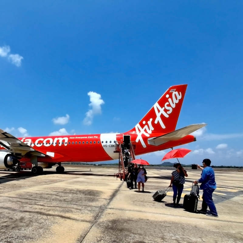 AirAsia Plane on Runway