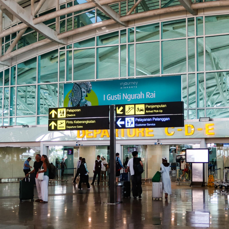 Bali Airport Depature Boards