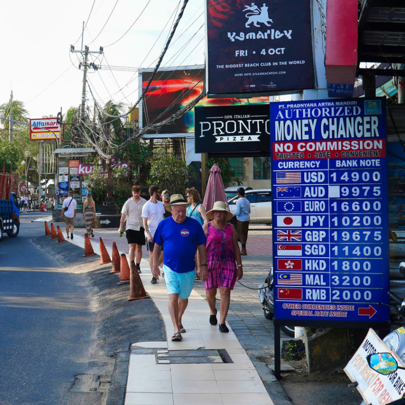 Money Exchange in Kuta Bali