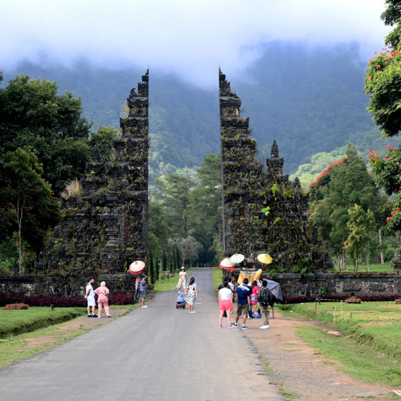 View of Handara Gate In Bali