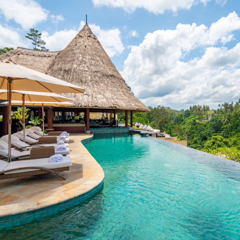 View of Hotel Pool in Bali
