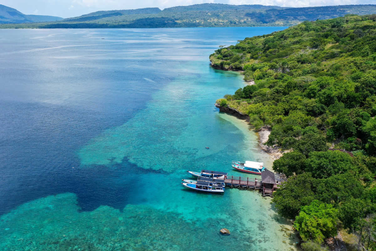 View of Menjangan Island in West Bali