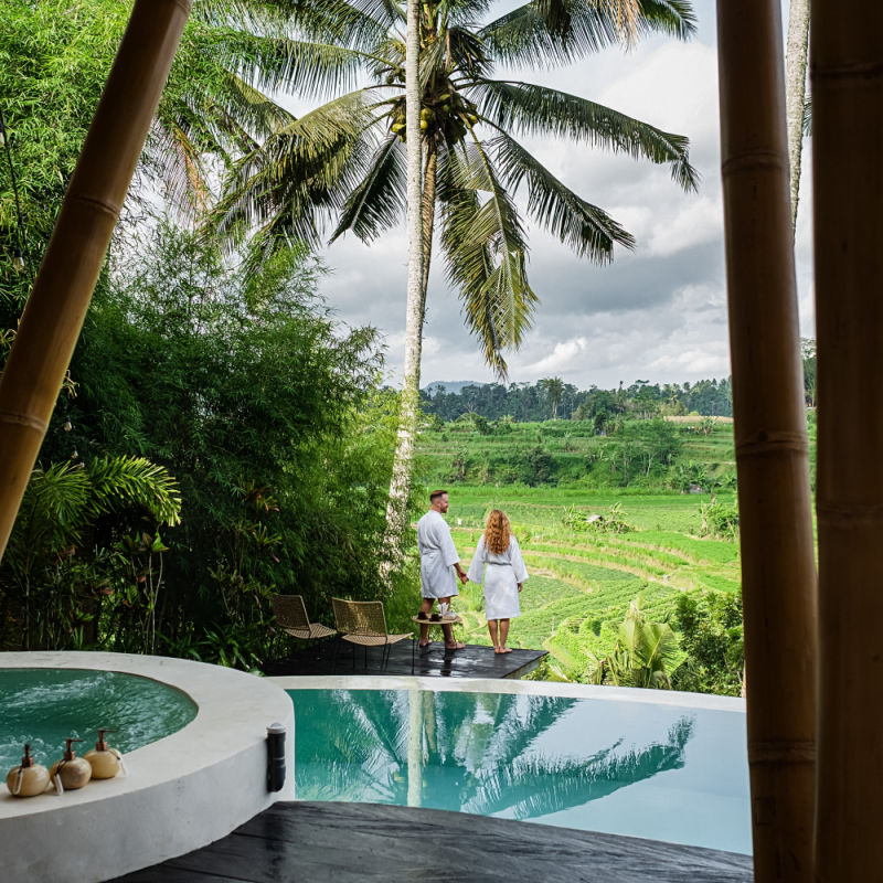 Couple at Luxury Hotel Spa Wellness in Bali