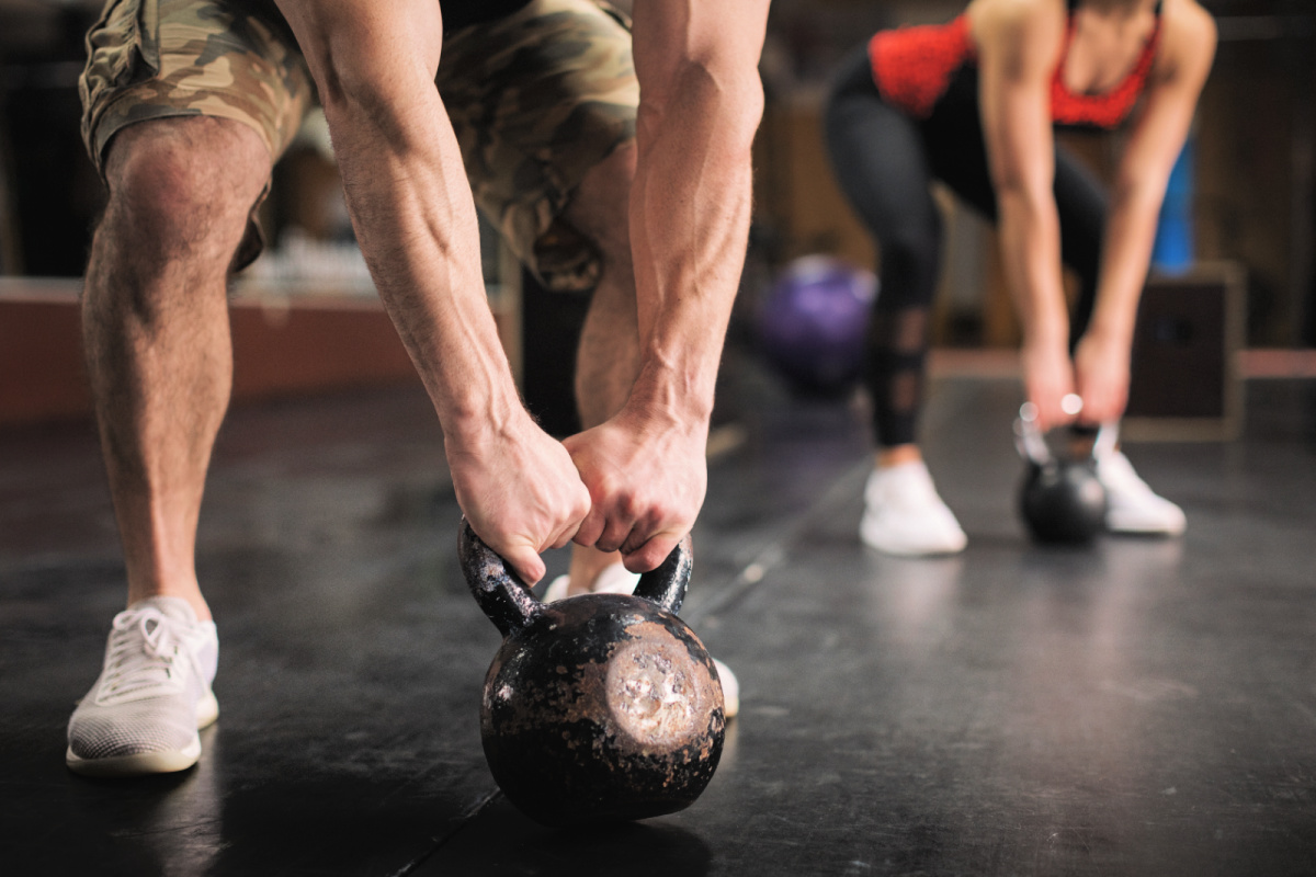 Tourists in Gym Workout Kettlebell in Bali.jpg