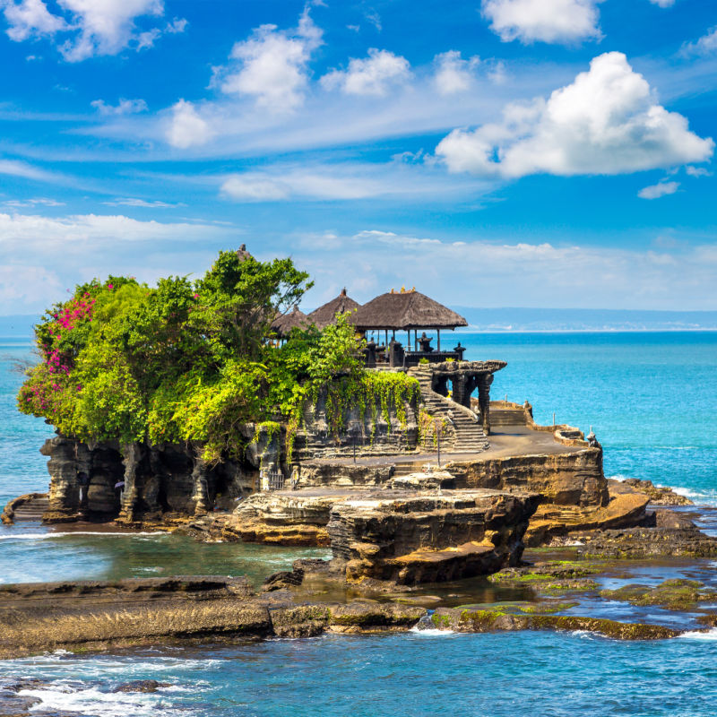 Tanah Lot Temple in Tabanan Regency in Bali