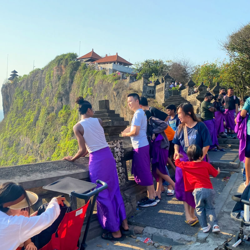 Tourists at Uluwatu Temple
