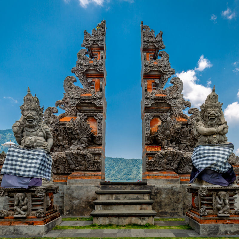 Traditional Temple Gate In Bali