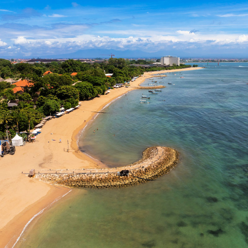 View of Beach at Sanur in Bali