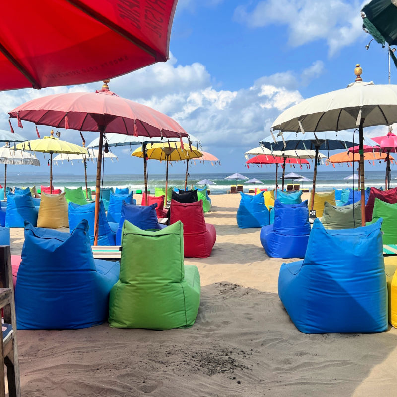 View of Beanbaags on Seminyak Bali