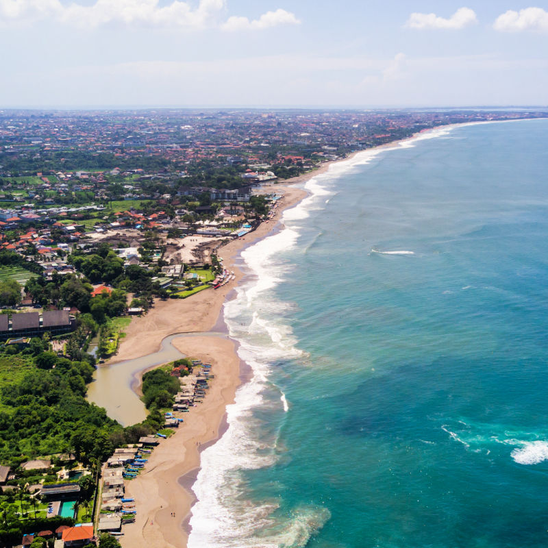View of Canggu Area in Bali