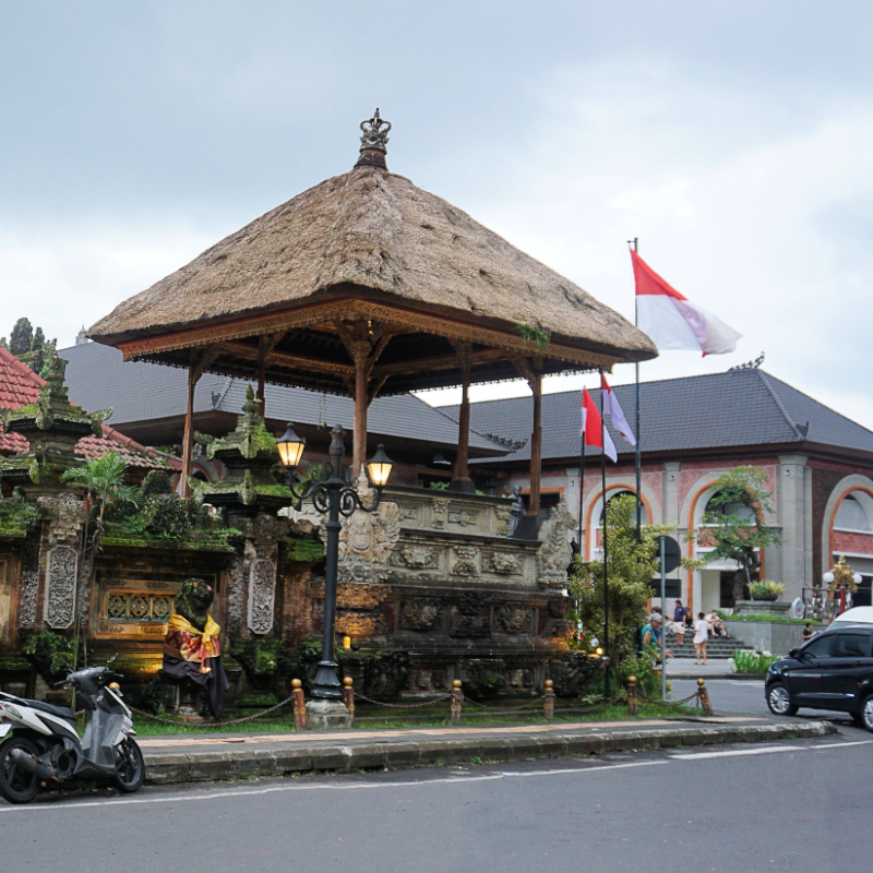 View of Jalan Raya Ubud in Bali