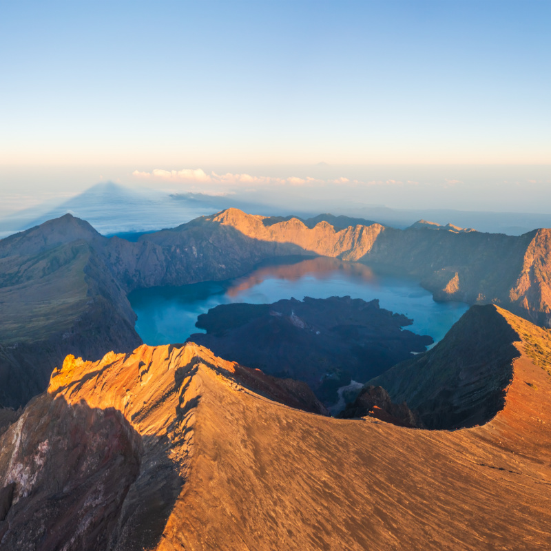 View of Mount Rinjani in Lombok