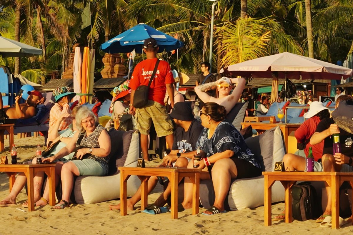 Tourists in Legian Beach in Bali.jpg