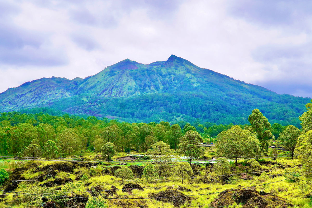 Mount Batur in Kintamani Bali Banglir Regency