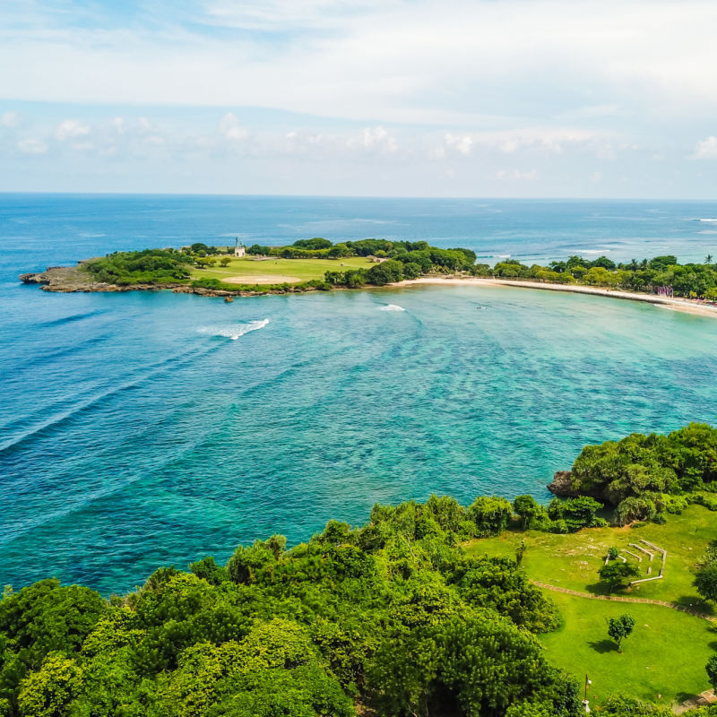 Nusa Dua Peninsula Island in Bali