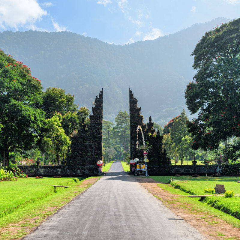 View of Handara Gate in Bali