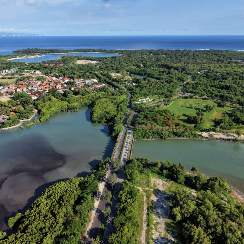 View of Serangan Island in Bali