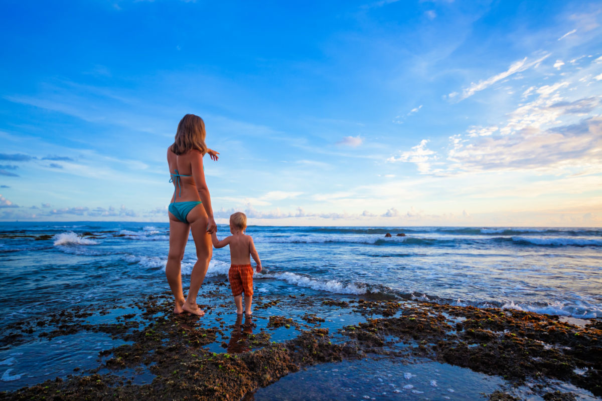 Mother and Child on Beach in Bali.jpg