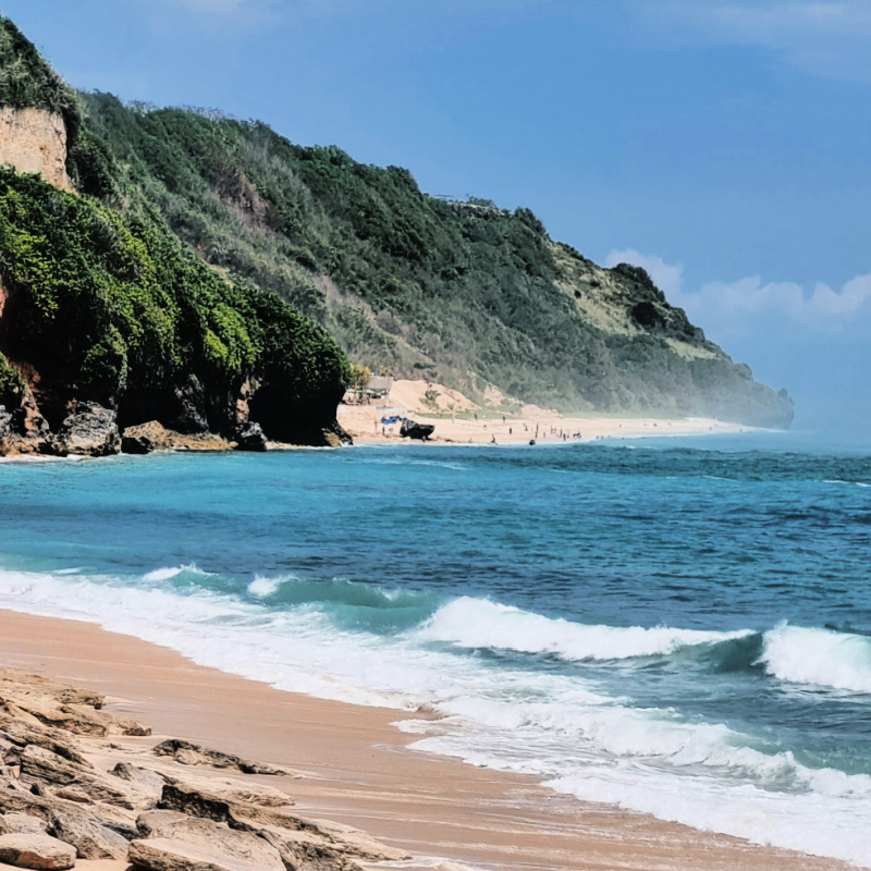 View of Pandawa Timbis Beach in Bali