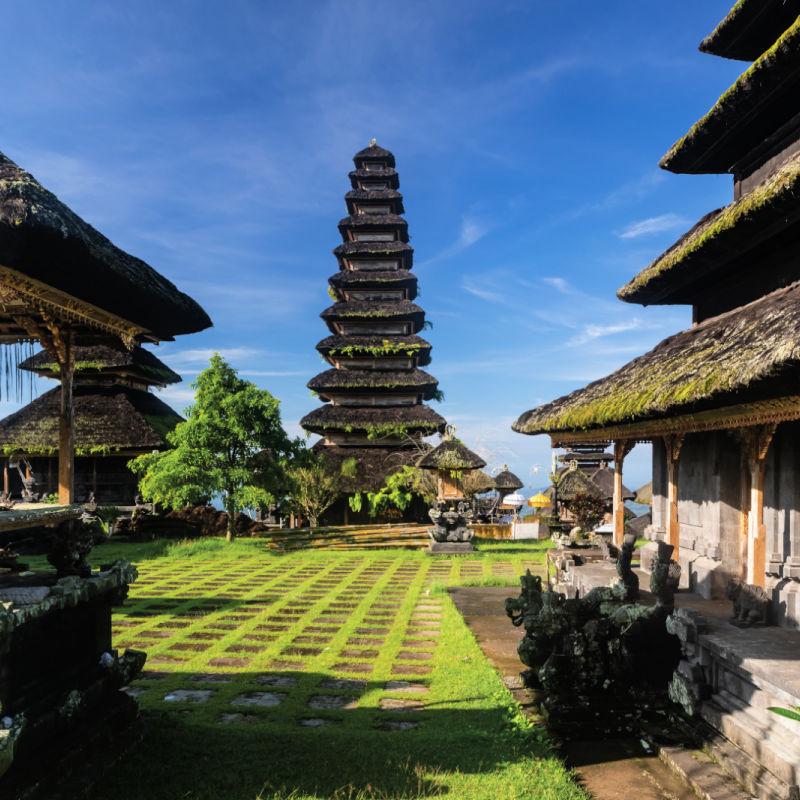 View of Pura Besakih in Bali