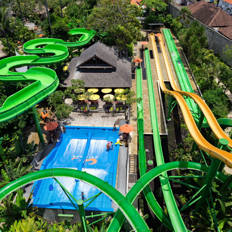 View of Waterbom in Kuta Bali