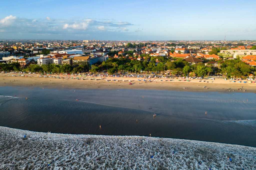 View of Kuta Beach
