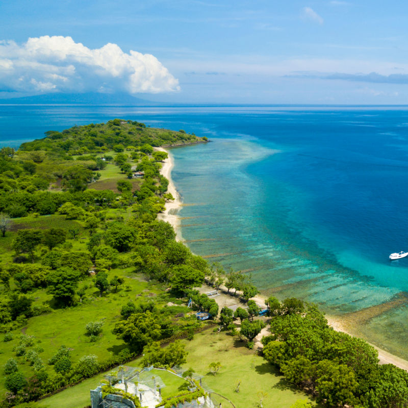 View of Pemuteran in North Bali