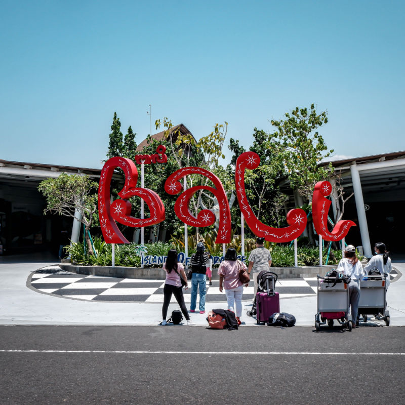 Bali Airport Sign