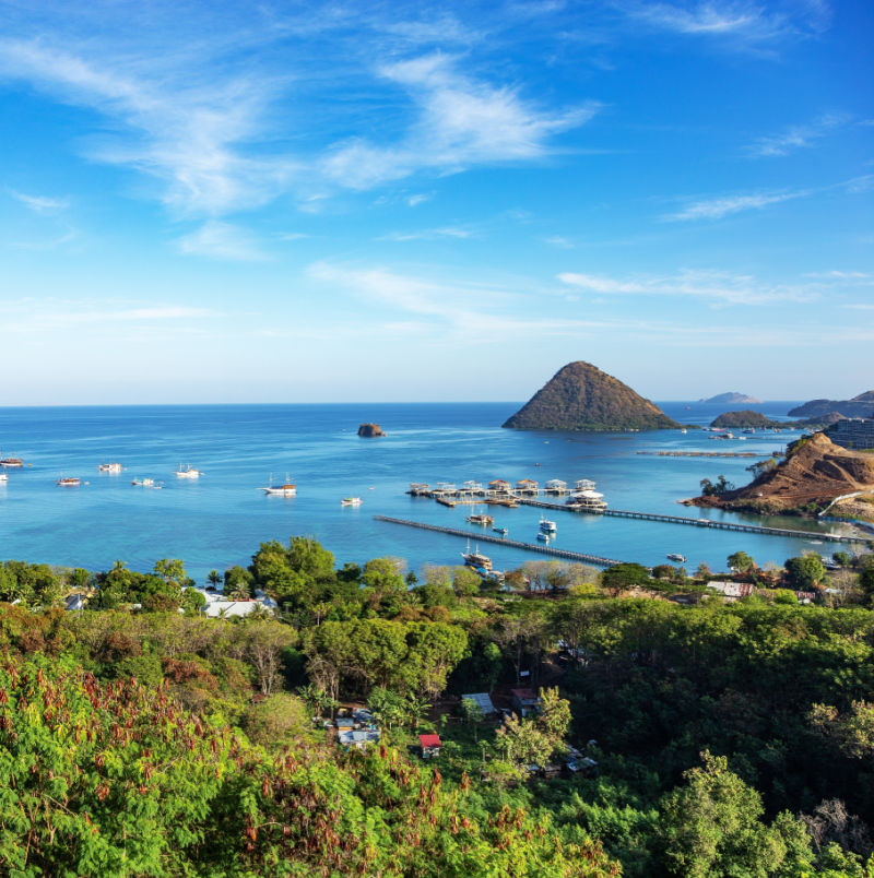 View of Labuan Bajo in Indonesia